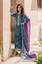 Embroidered Chiffon - Iznik