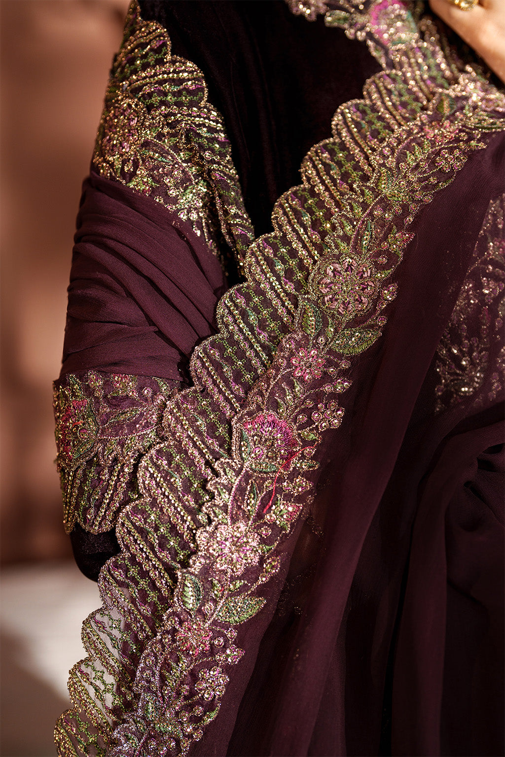 IV-61 Embroidered Velvet