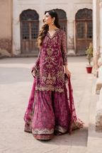 Embroidered Chiffon dress - Iznik