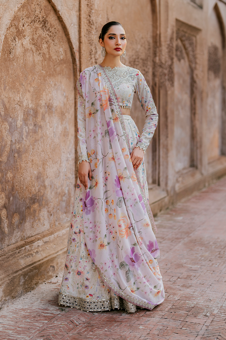 UE-316 Printed Georgette - Iznik