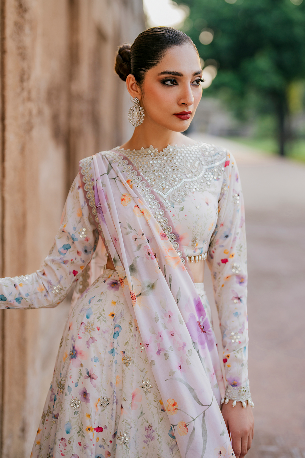 UE-316 Printed Georgette - Iznik