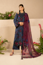 Embroidered Lawn dress - Iznik