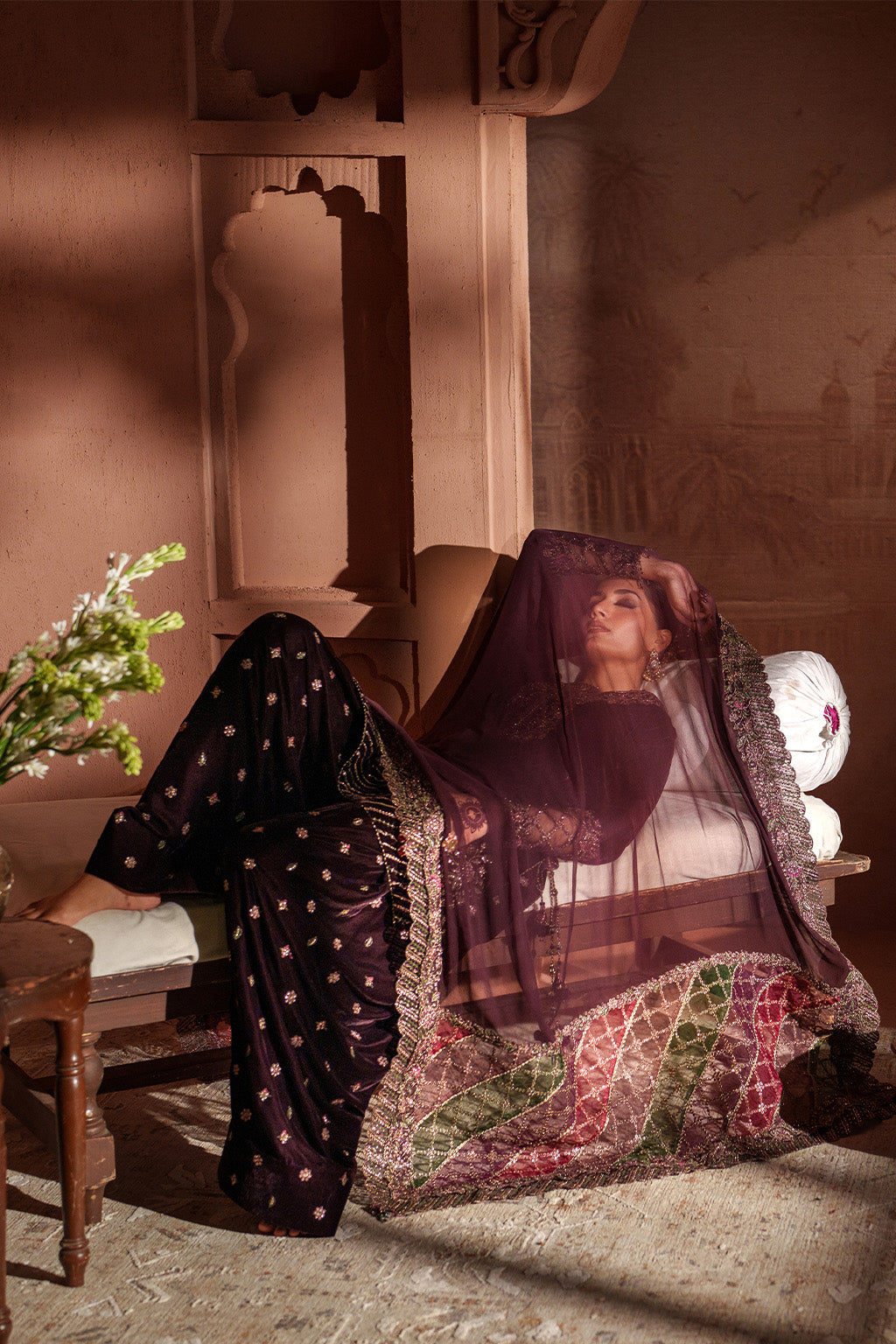 IV-61 Embroidered Velvet