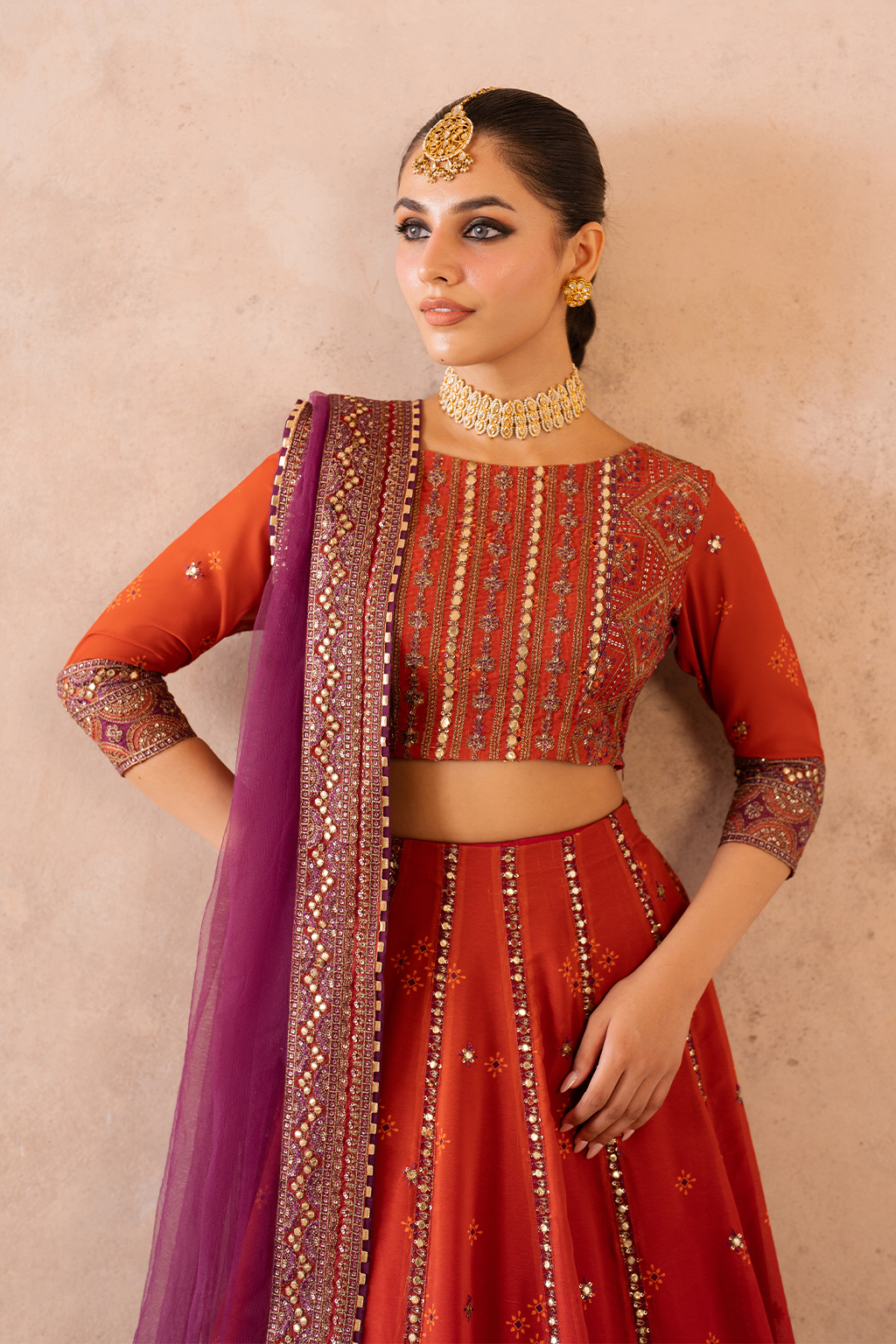 Embroidered Chiffon - Iznik