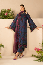 Embroidered Lawn dress - Iznik