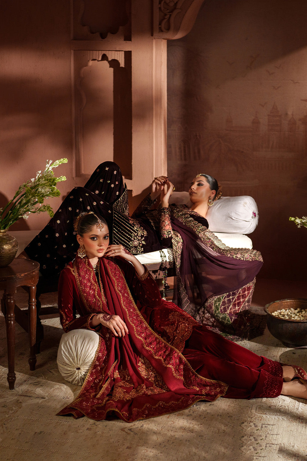 IV-58 Embroidered Velvet