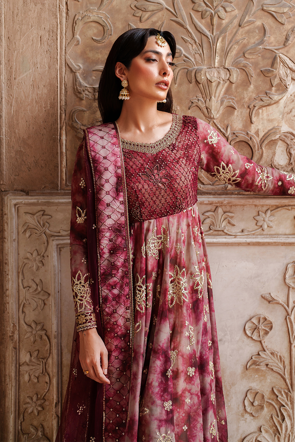 UE-533 Printed Chiffon - Iznik