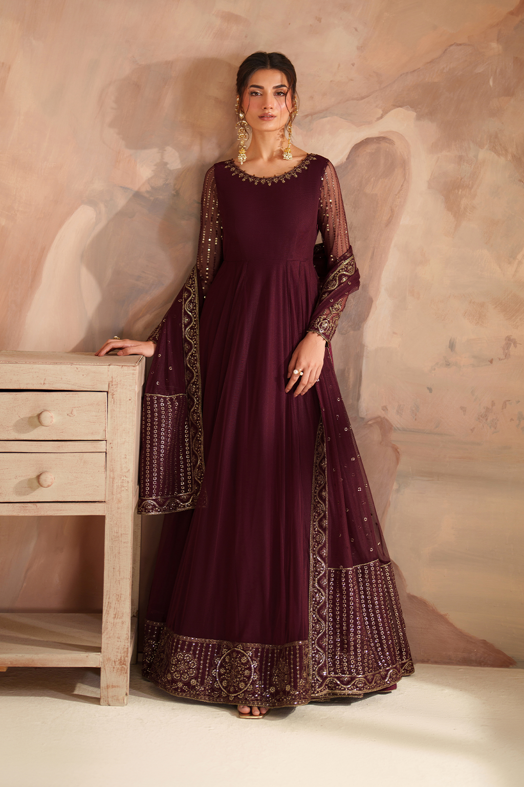 CC-80 Embroidered Net