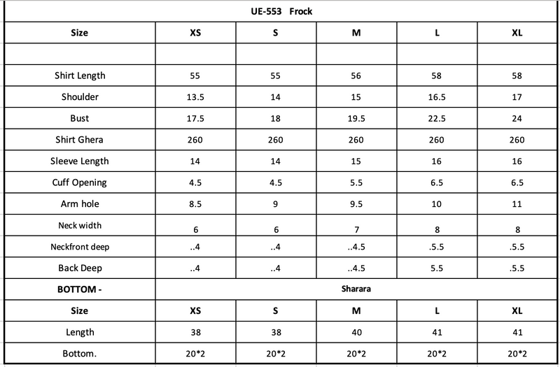 Size Chart Image