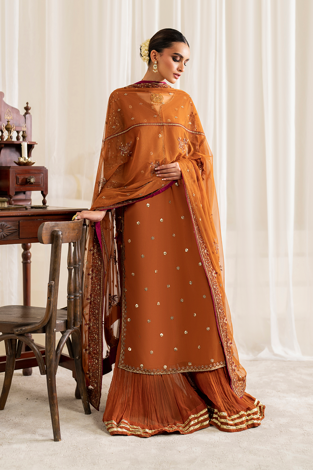 UE-287 Embroidered Net Secondary image