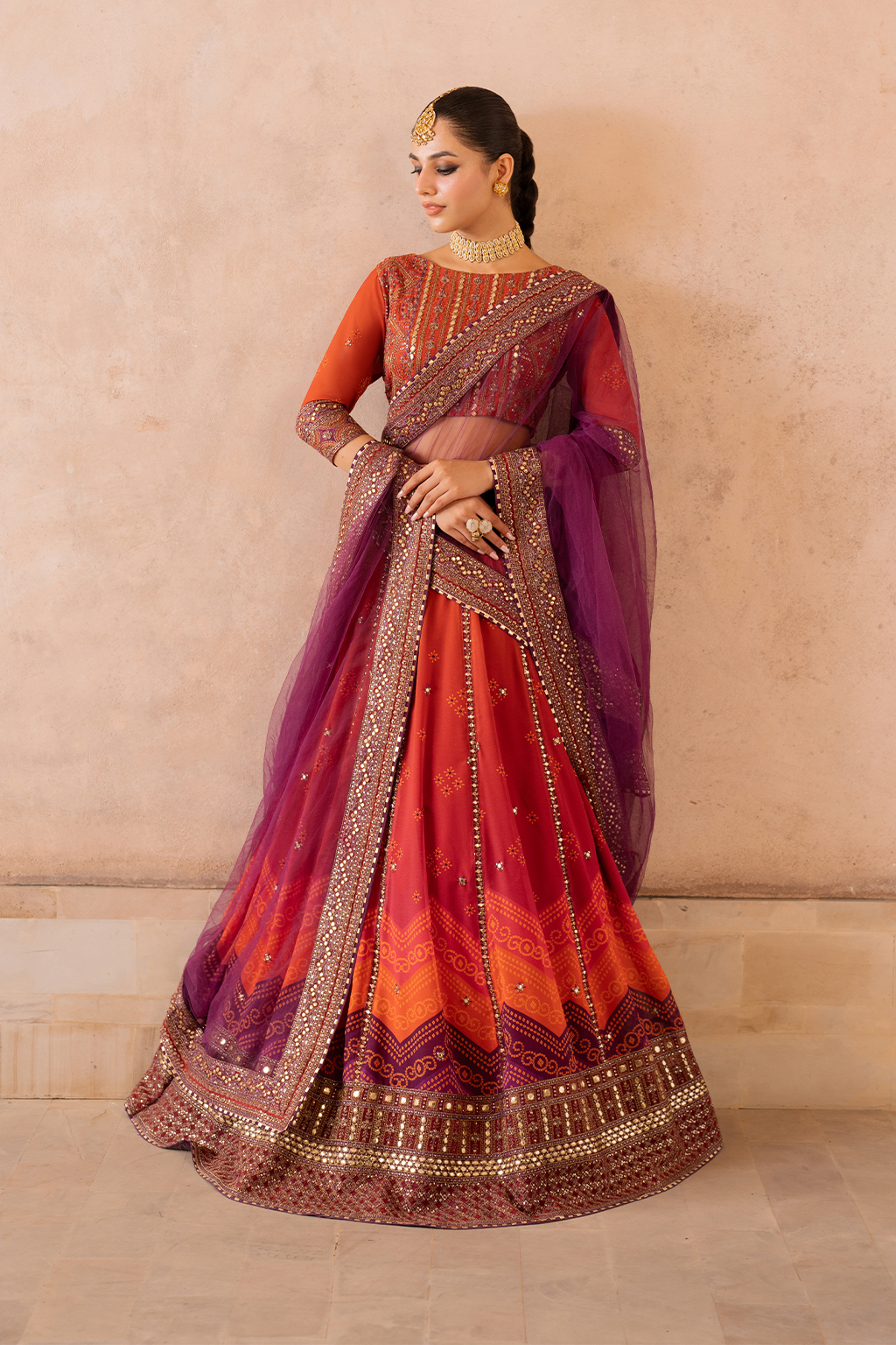Embroidered Chiffon - Iznik