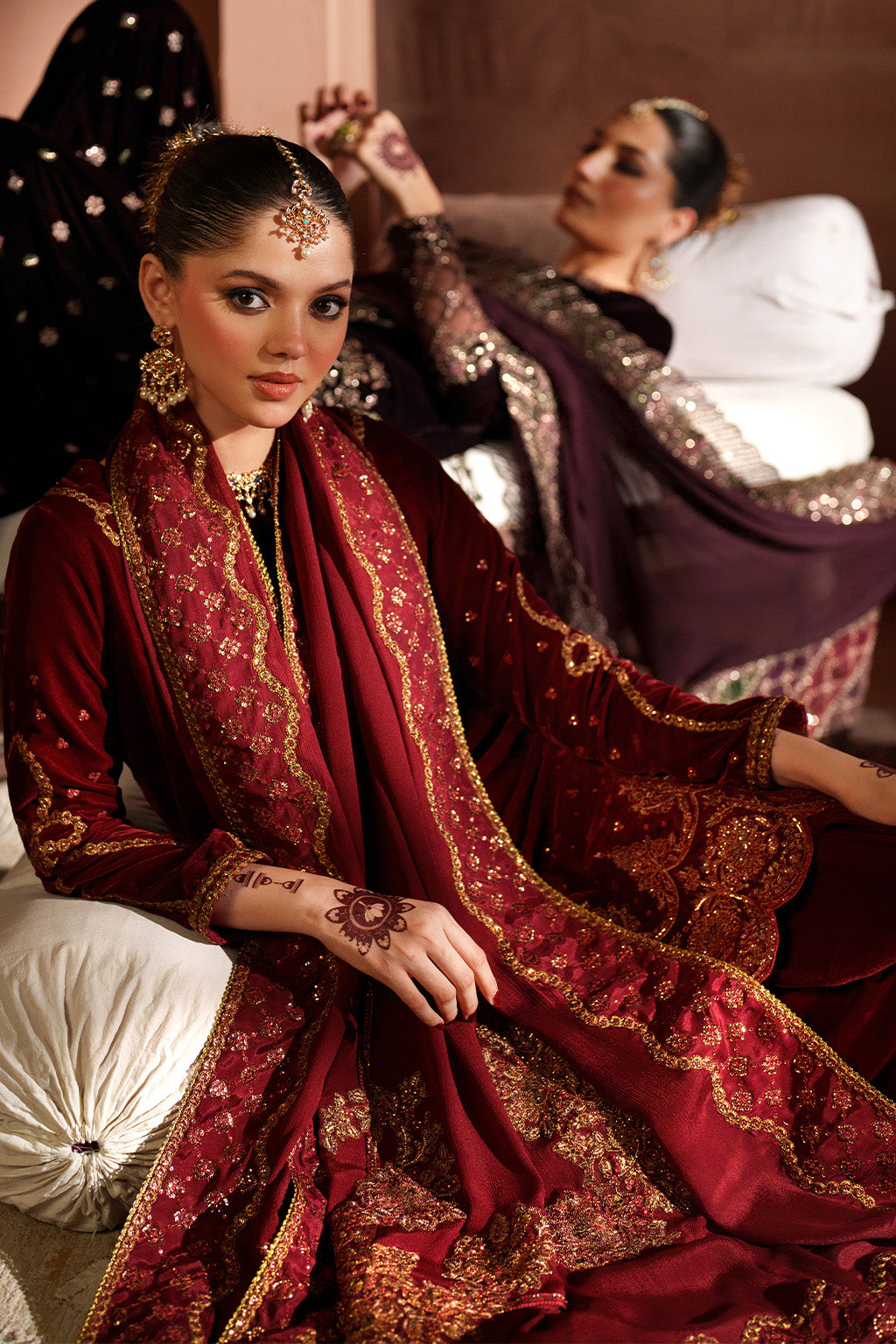 IV-61 Embroidered Velvet