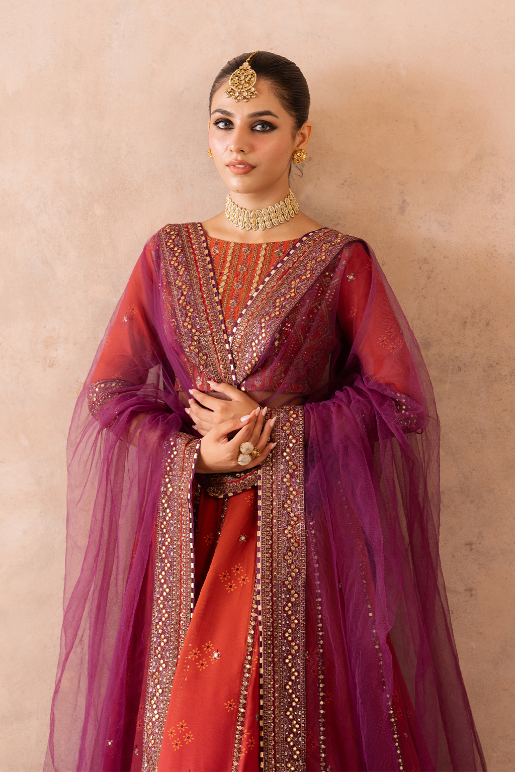 Embroidered Chiffon - Iznik