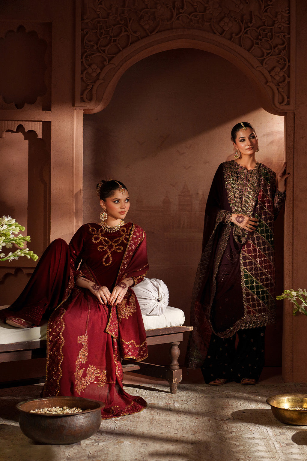 IV-58 Embroidered Velvet