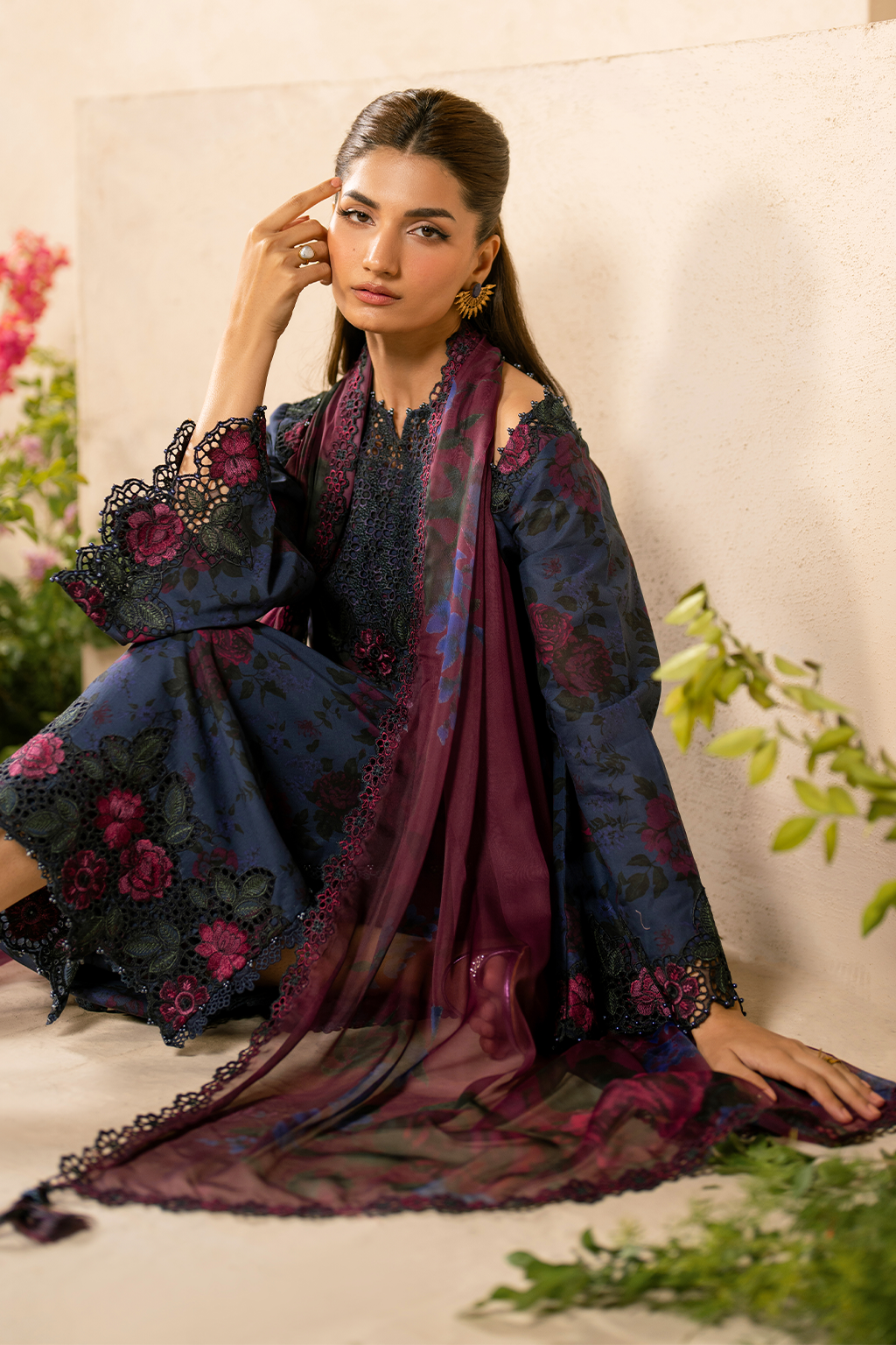 EFL-12 Embroidered Lawn