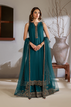 CC-51 Embroidered Chiffon - Iznik