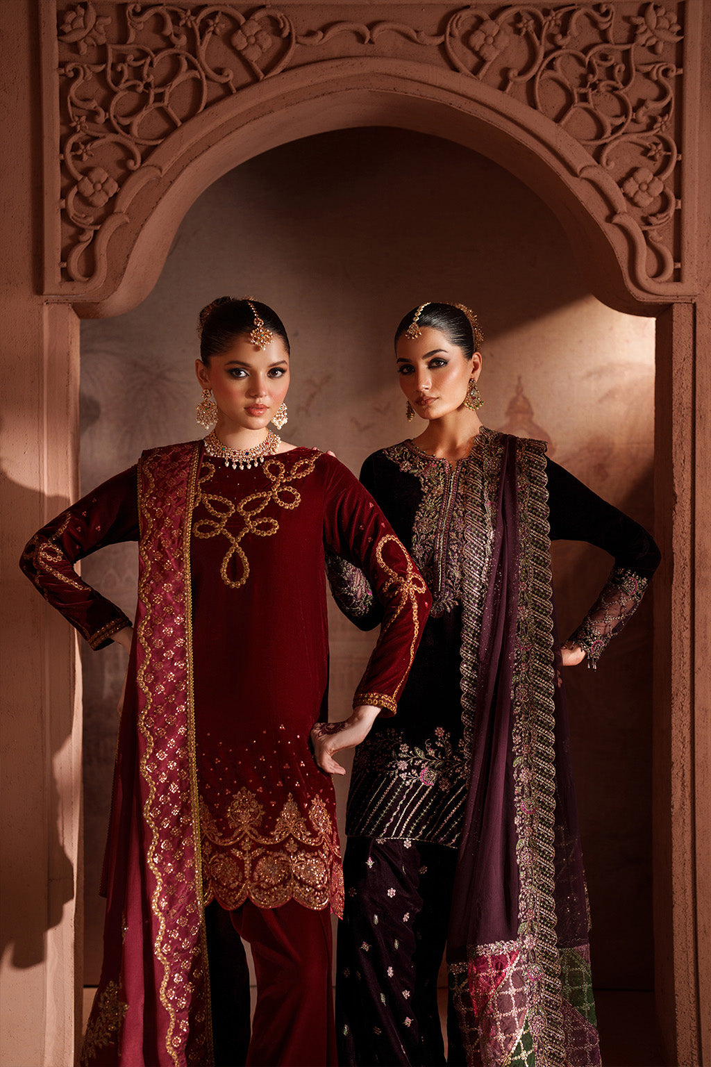 IV-61 Embroidered Velvet