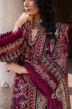 Embroidered Chiffon dress - Iznik