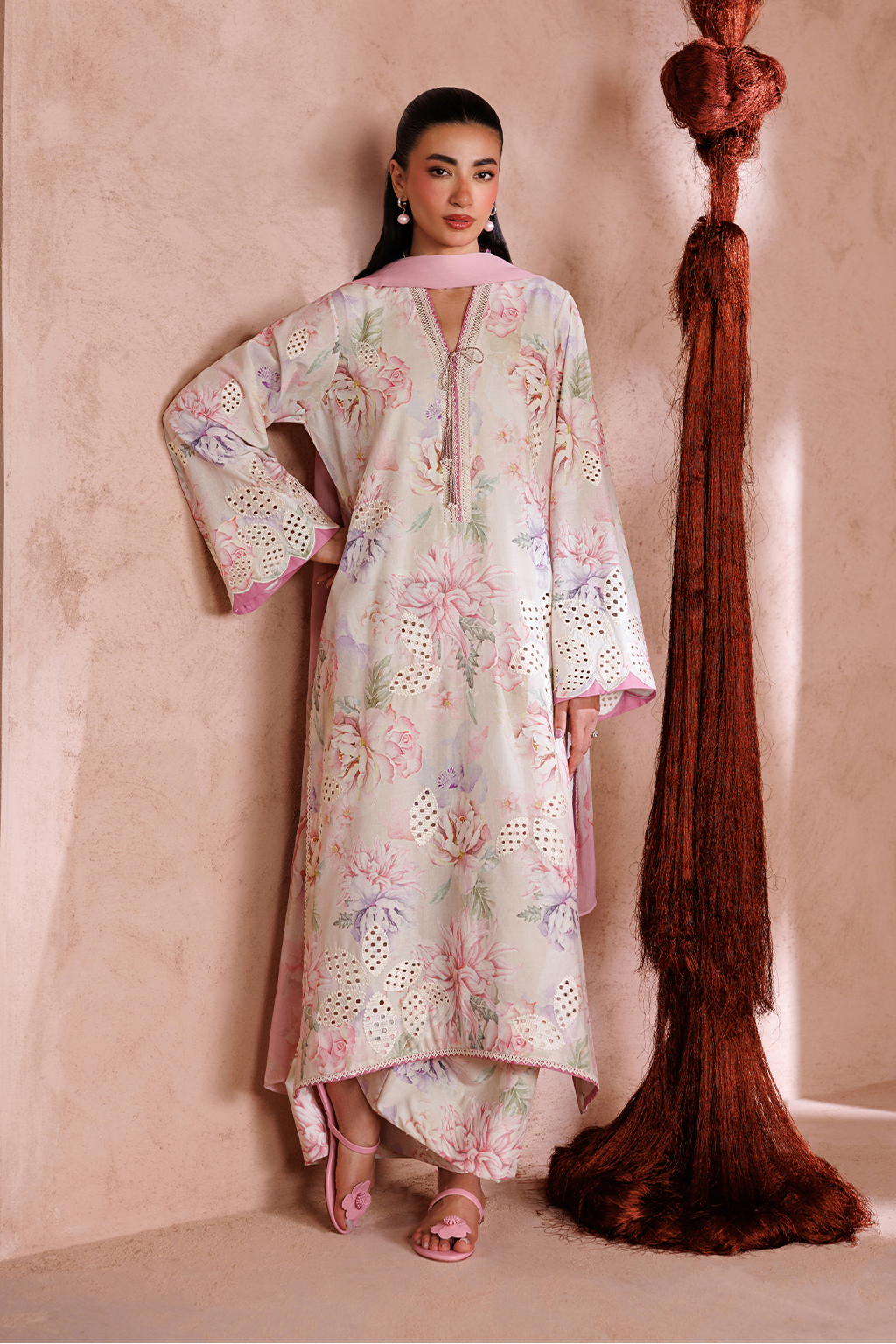 UE-712 Embroidered Lawn Secondary image