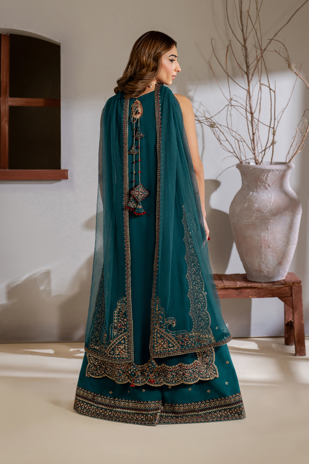 CC-51 Embroidered Chiffon - Iznik