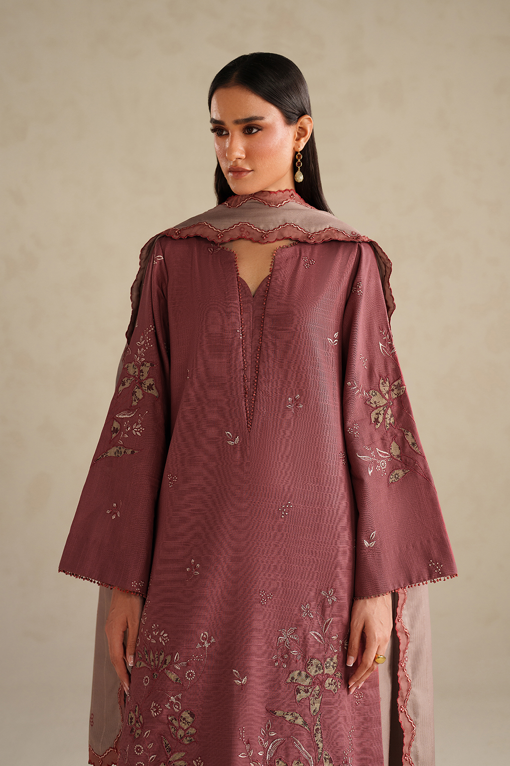 UE-581 Embroidered Khaddar