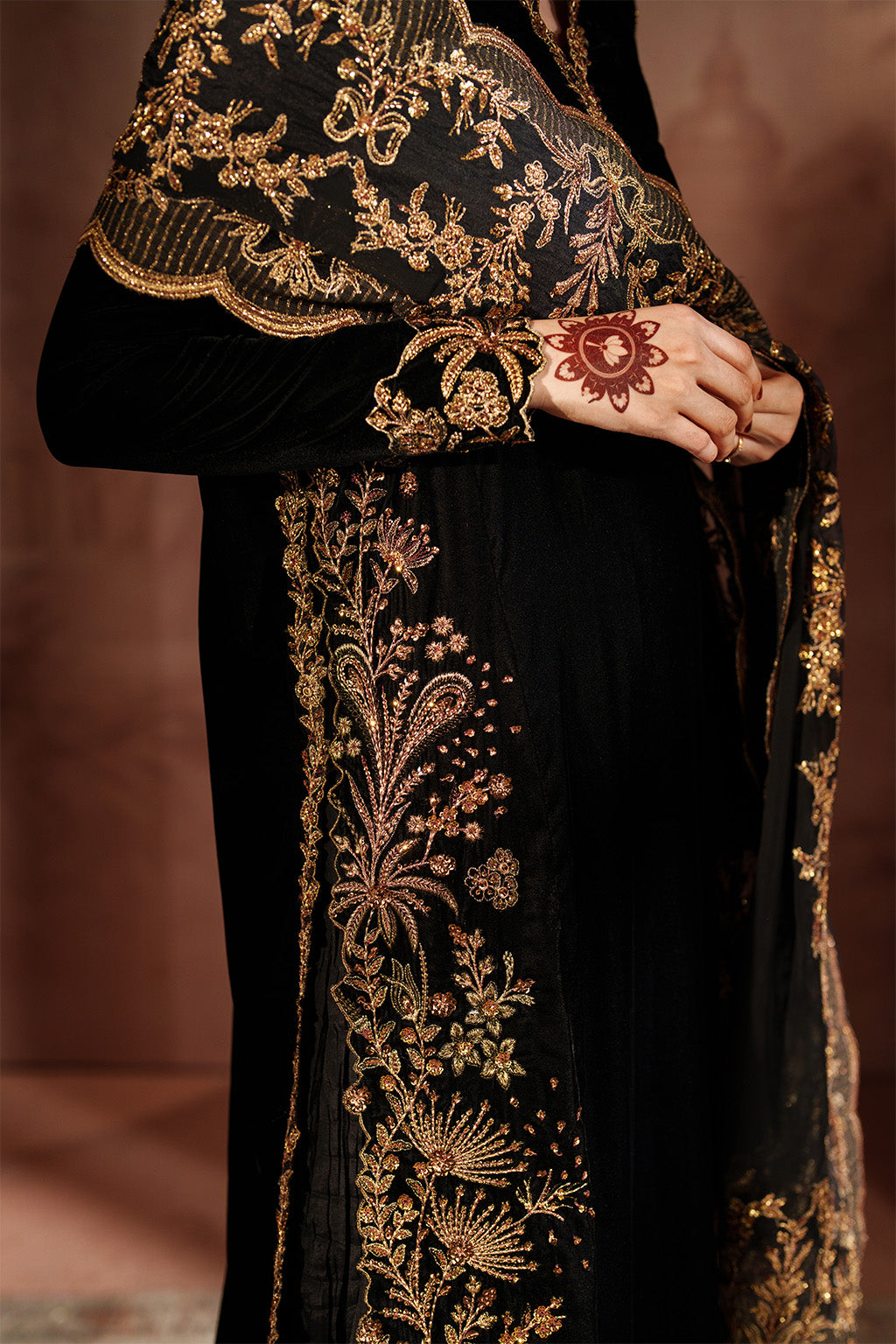 IV-62 Embroidered Velvet