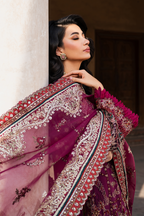 Embroidered Chiffon dress - Iznik