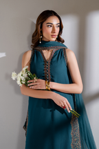 CC-51 Embroidered Chiffon - Iznik