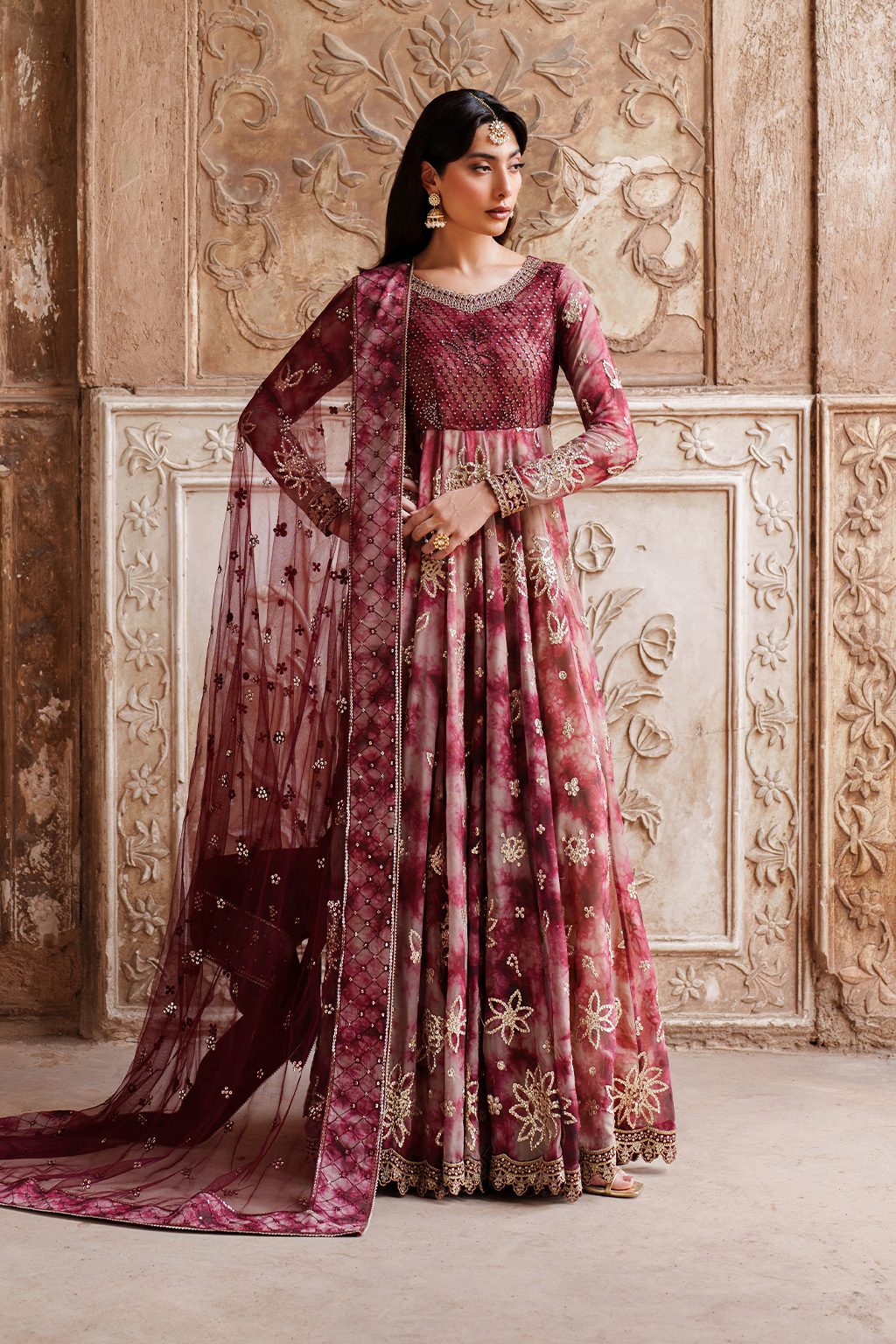 UE-533 Printed Chiffon - Iznik
