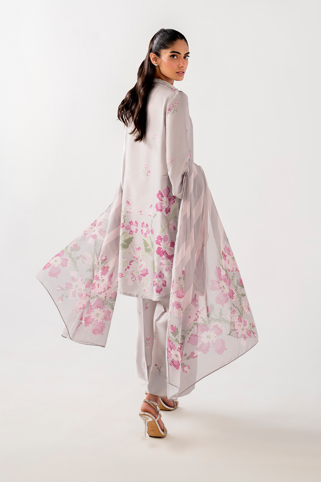 IP-244 Printed charmeuse - Iznik