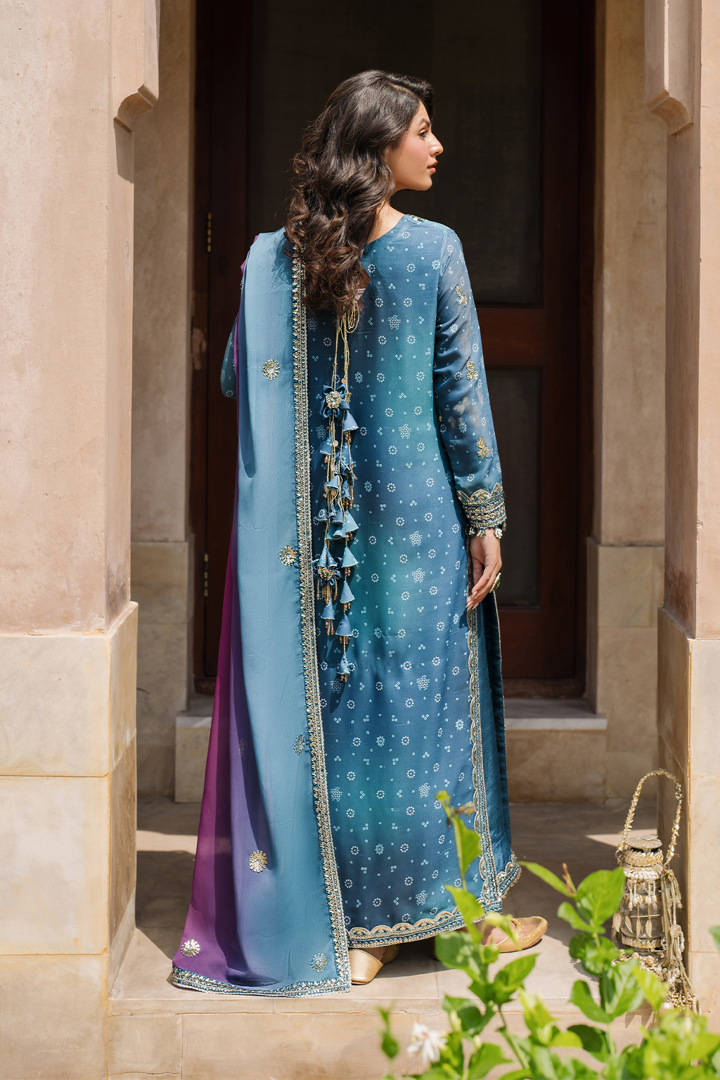 Embroidered Chiffon - Iznik