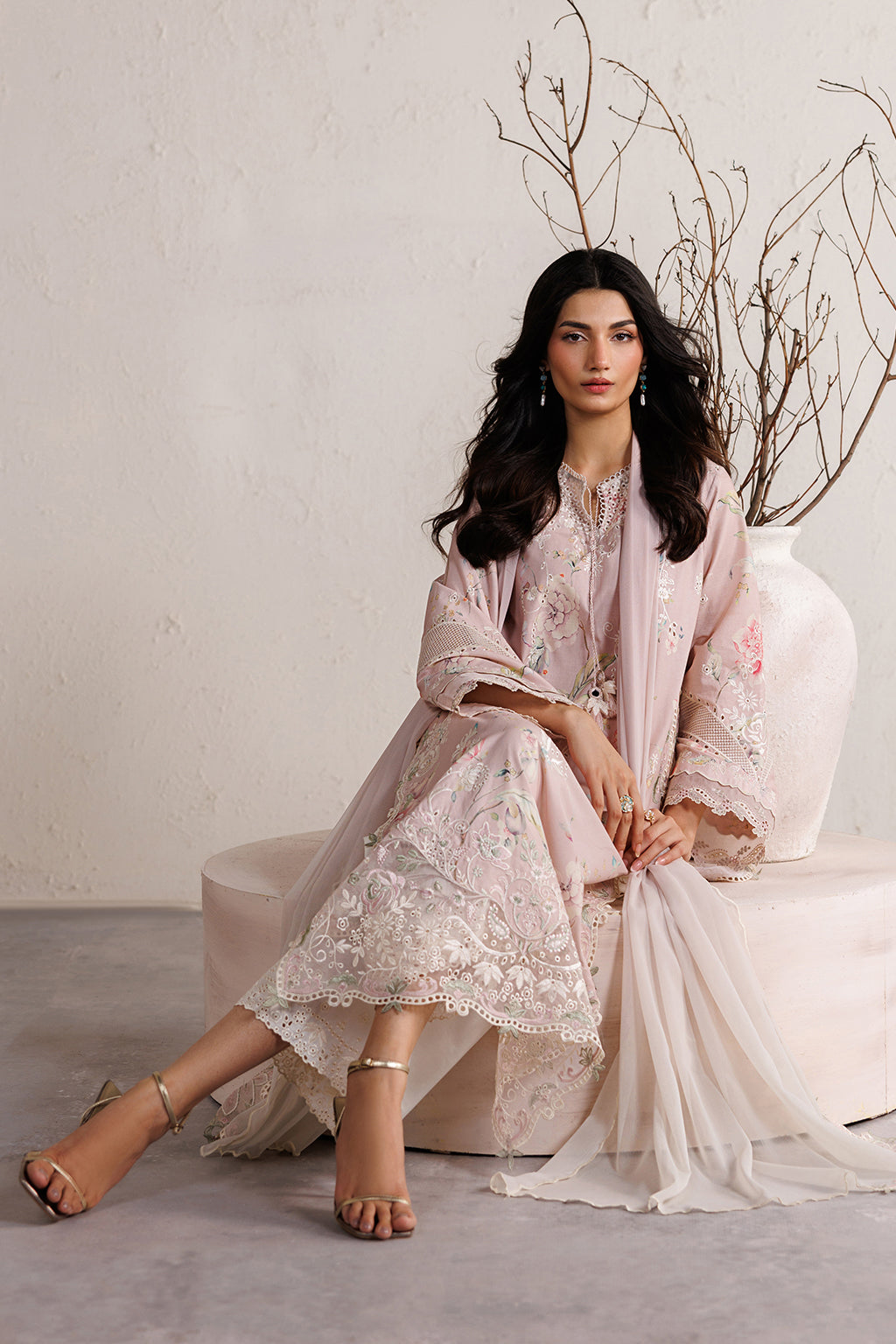 IBE-12 Embroidered Lawn