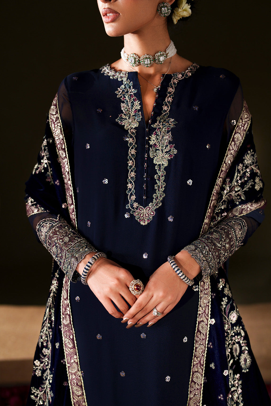 IV-76  Embroidered Velvet