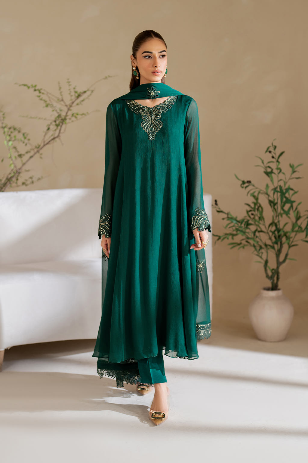 CC-56 Dyed Chiffon - Iznik