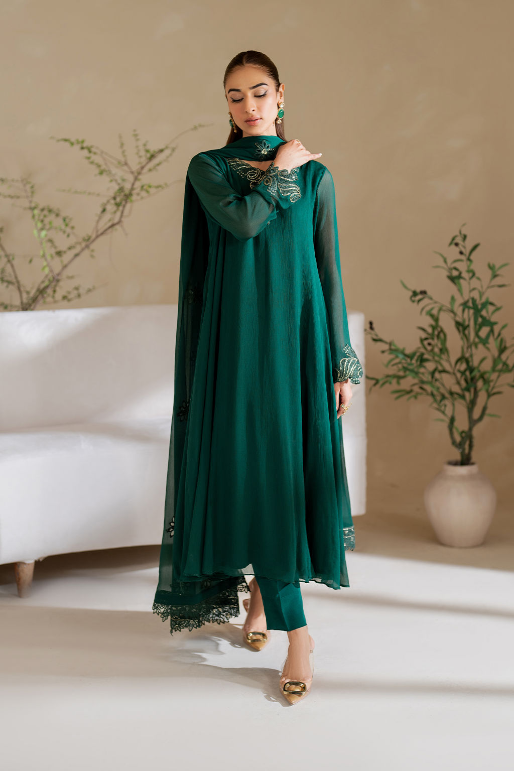 CC-56 Dyed Chiffon - Iznik