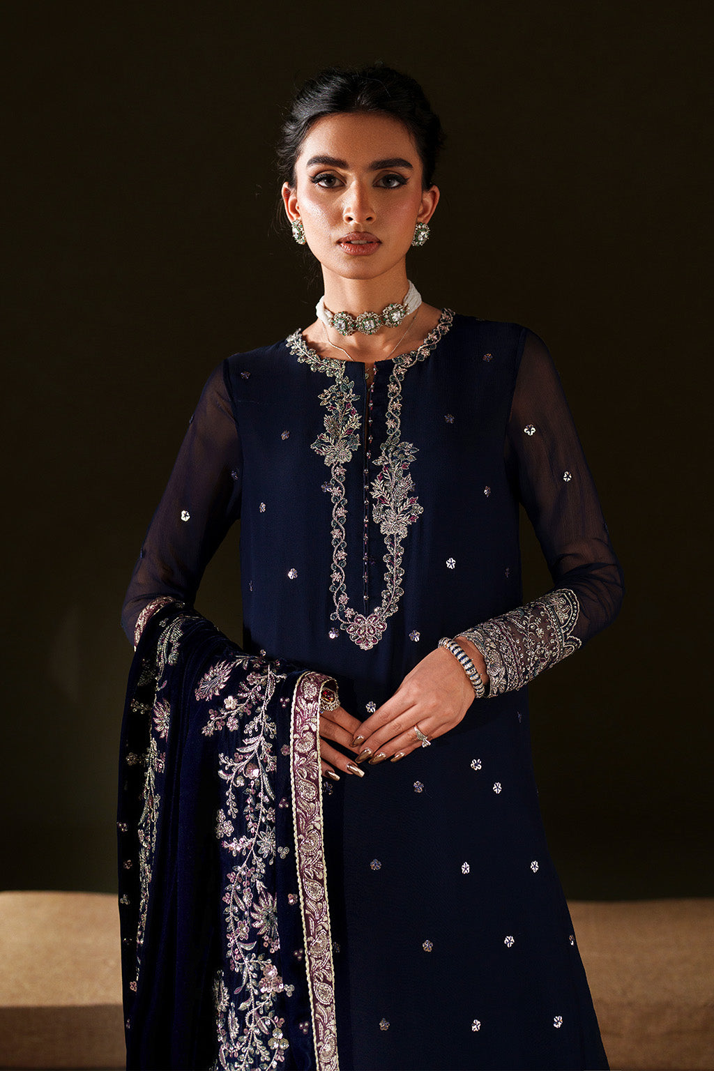 IV-76  Embroidered Velvet