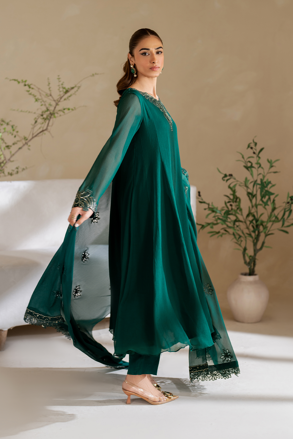 CC-56 Dyed Chiffon - Iznik