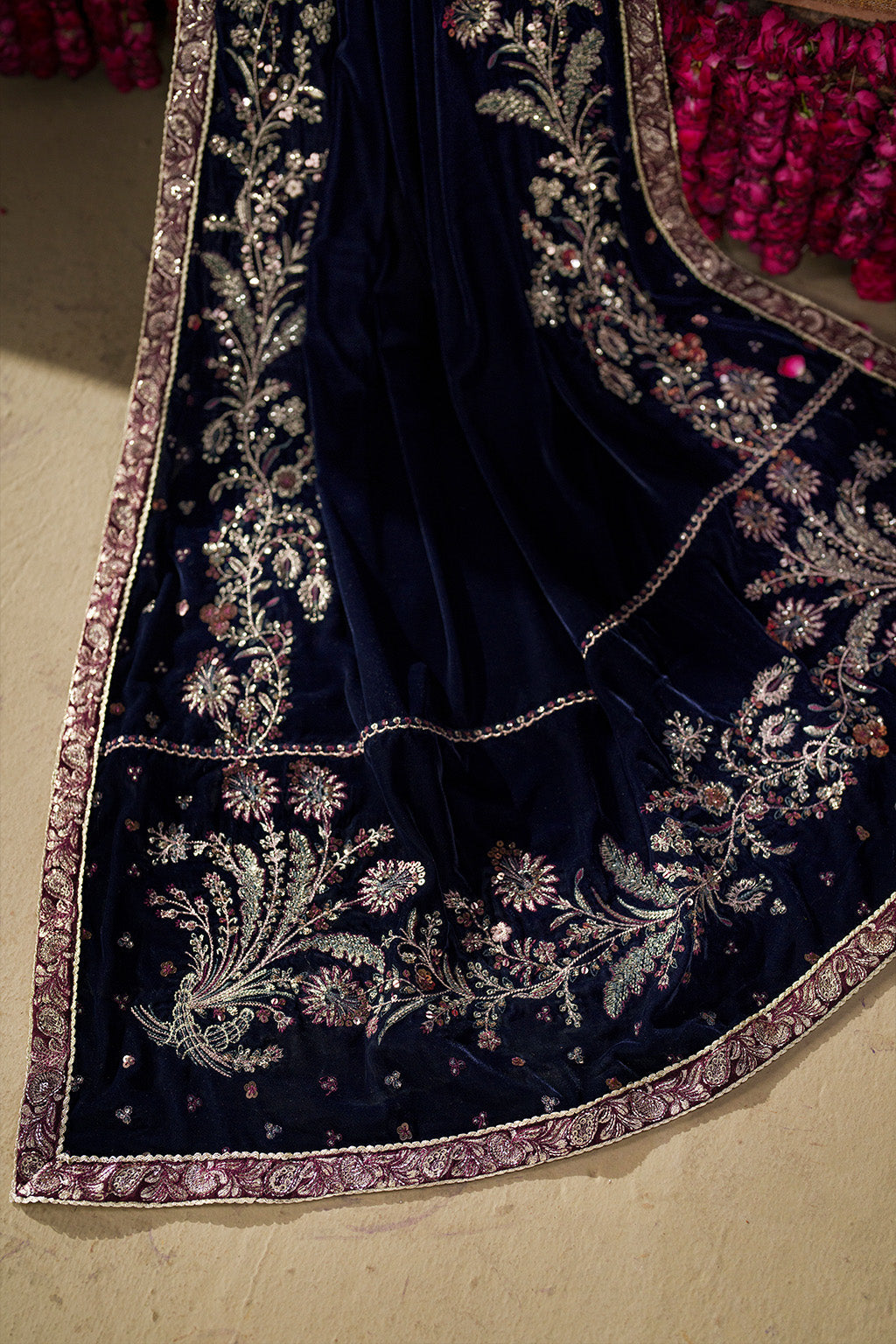 IV-76  Embroidered Velvet