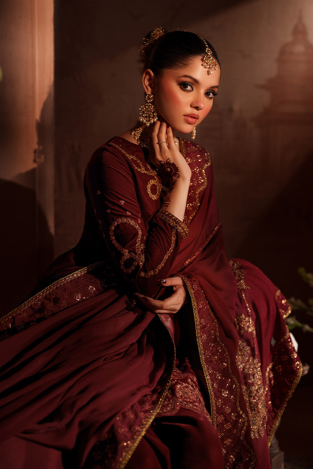 IV-58 Embroidered Velvet