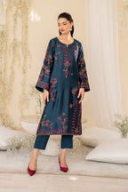 UE-379 Embroidered Pure Jacquard Silk