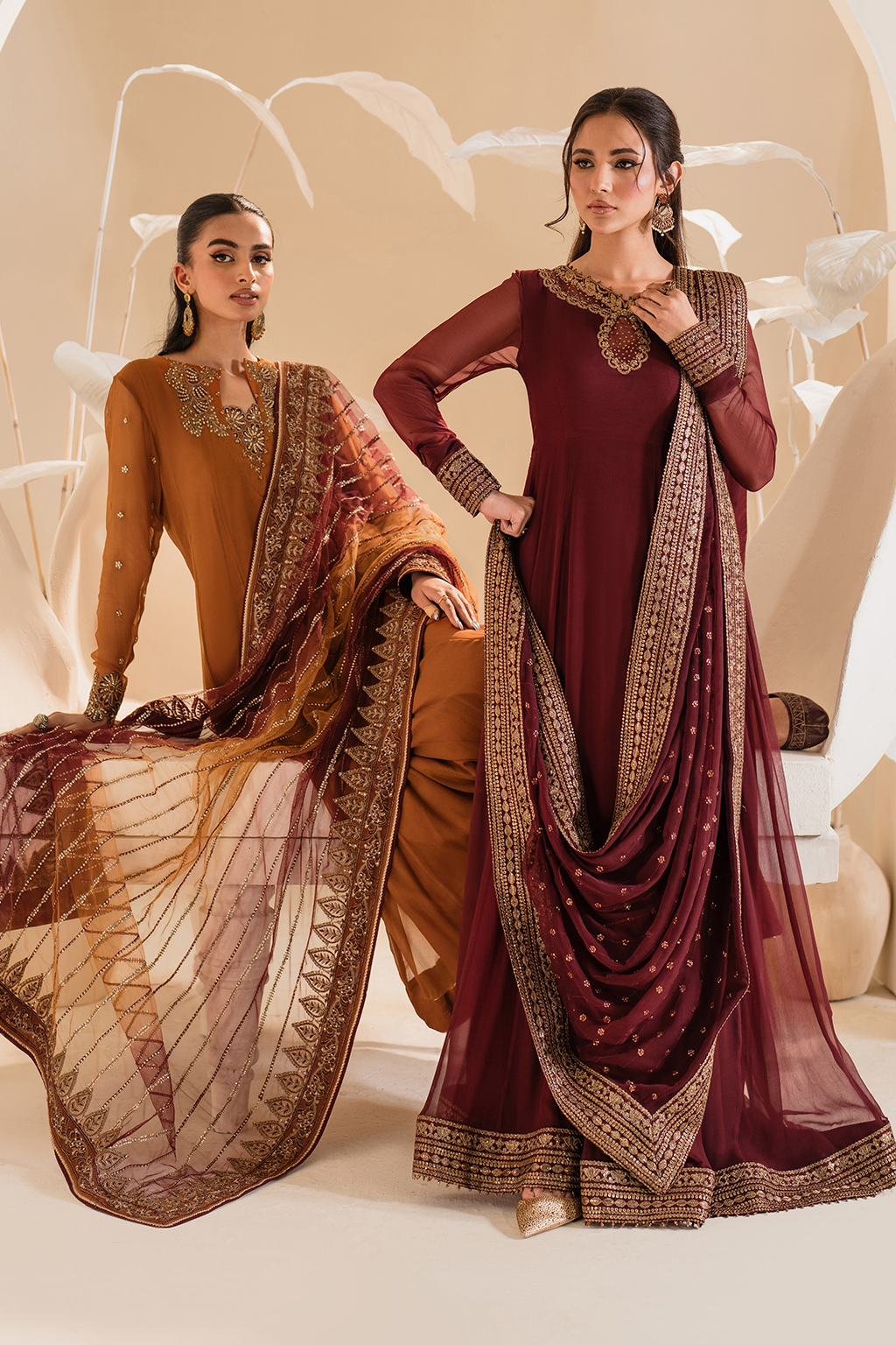 IP-277 Embroidered Chiffon - Iznik