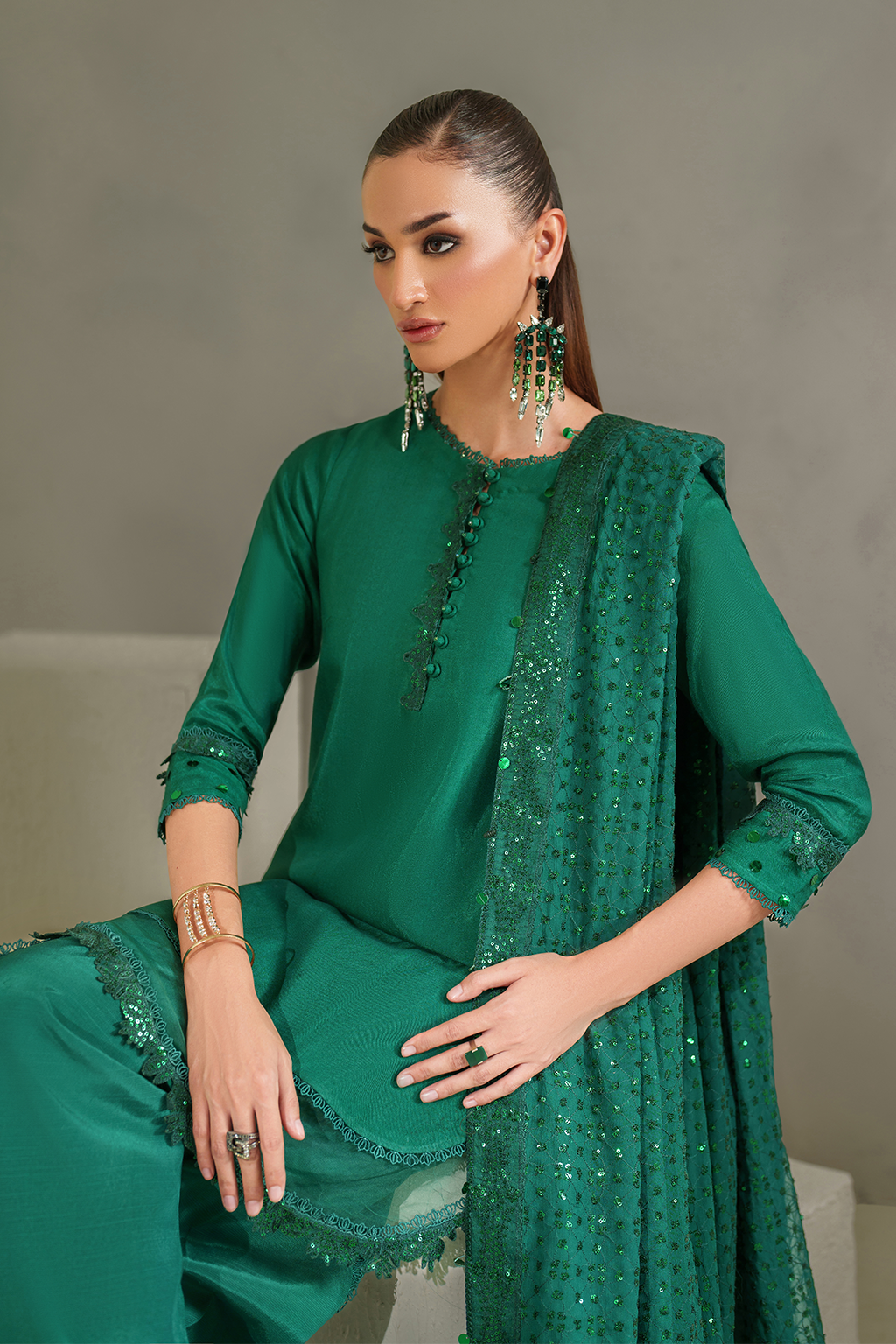 IP-337 Embroidered Rawsilk