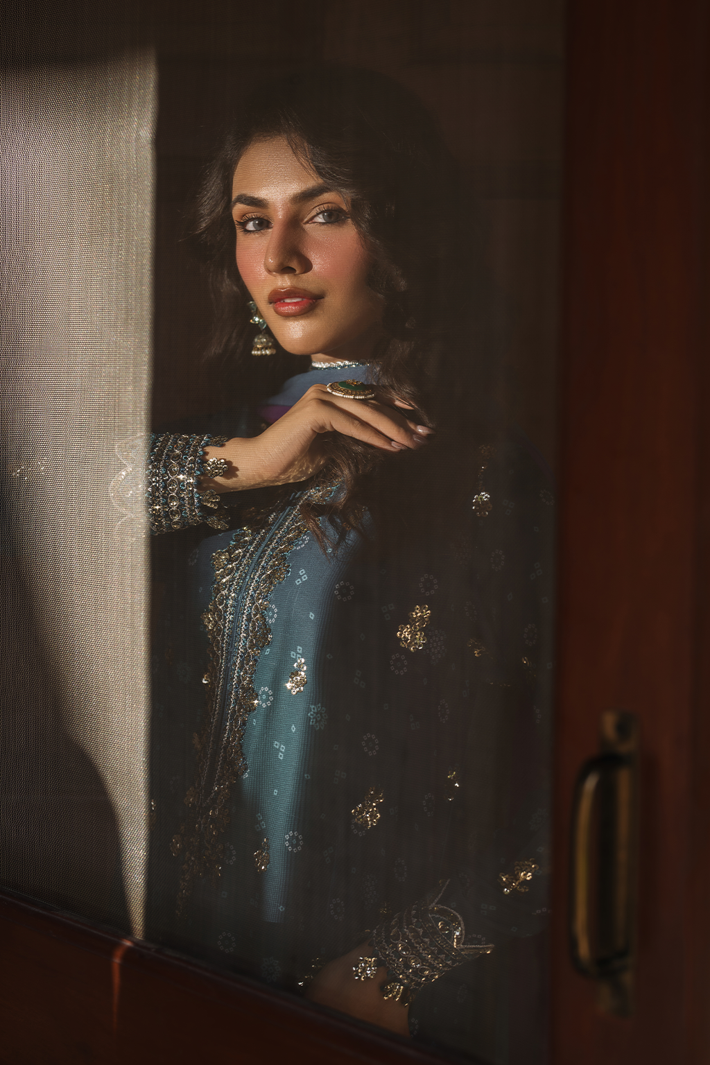 Embroidered Chiffon - Iznik