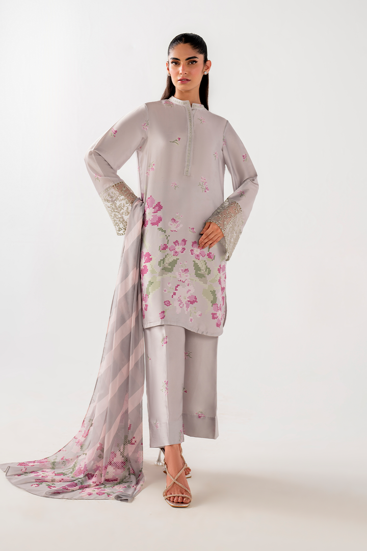 IP-244 Printed charmeuse - Iznik