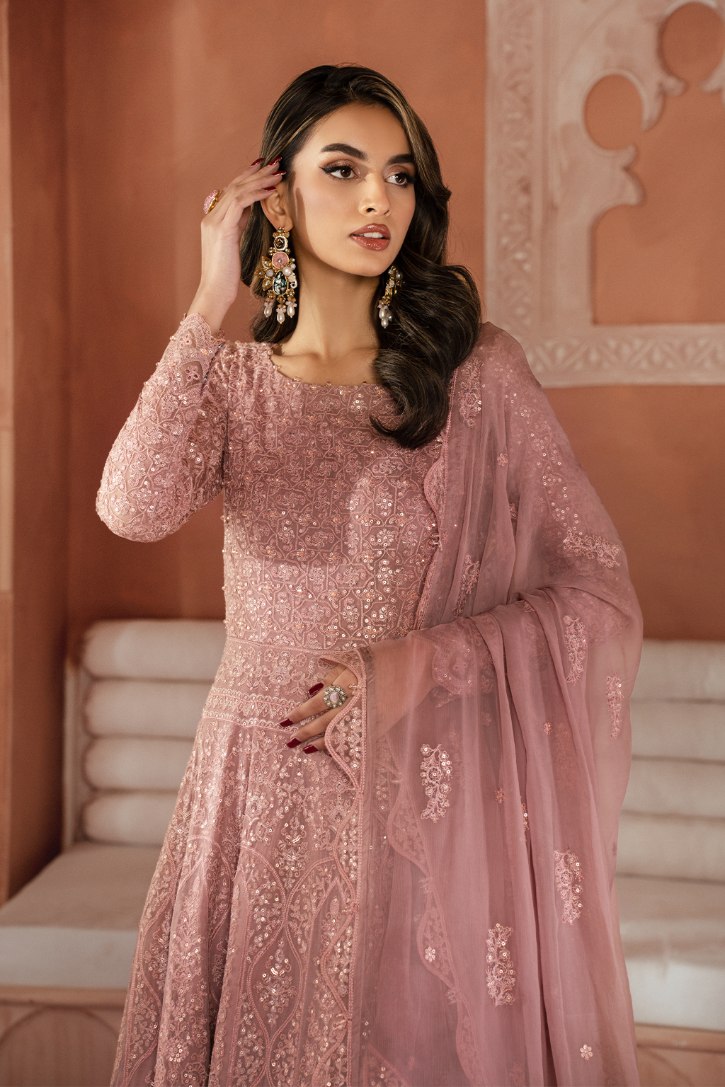 ICK-04 Embroidered Chiffon - Iznik Global