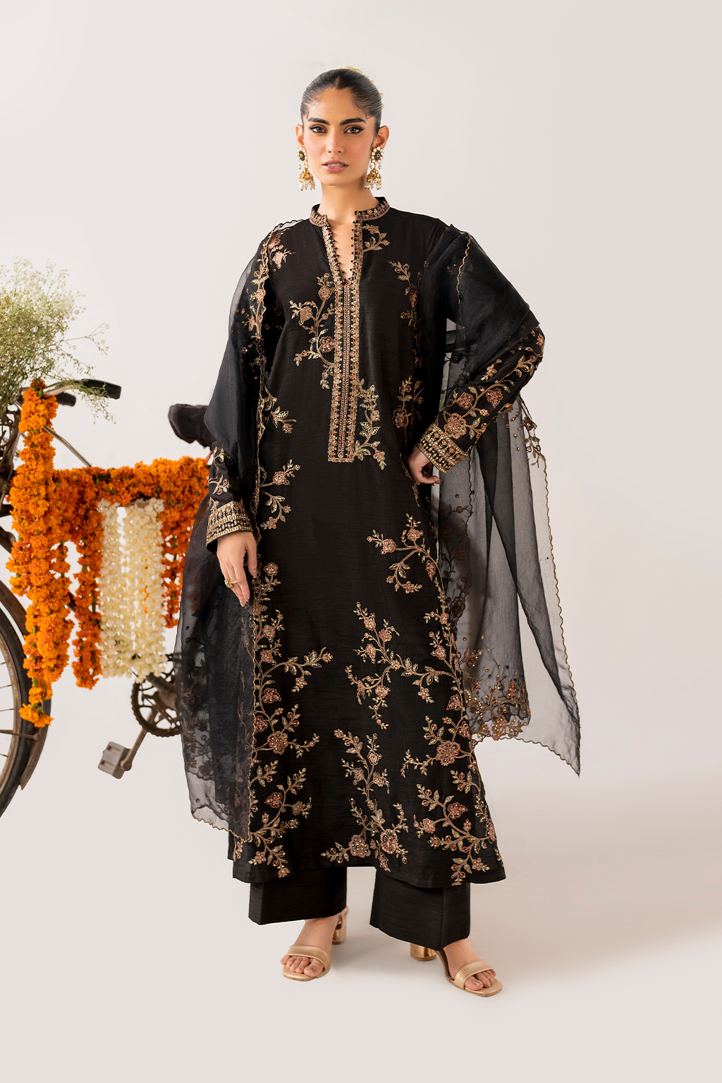 IRS-23 Embroidered Rawsilk