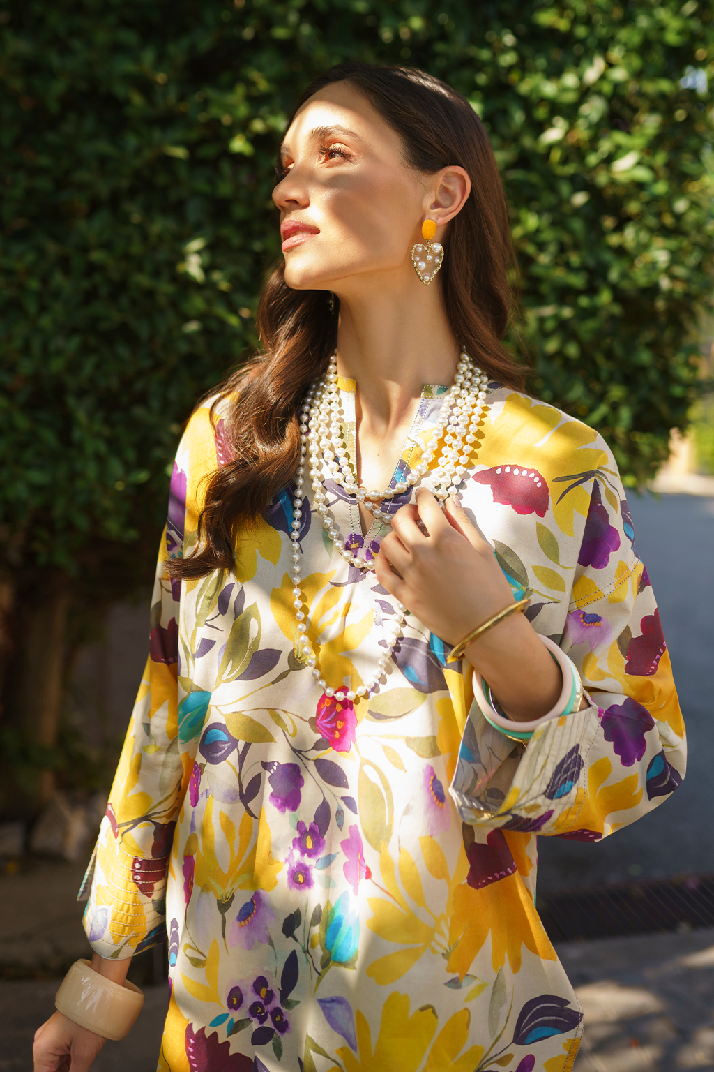 IP-229 Printed Lawn - Iznik