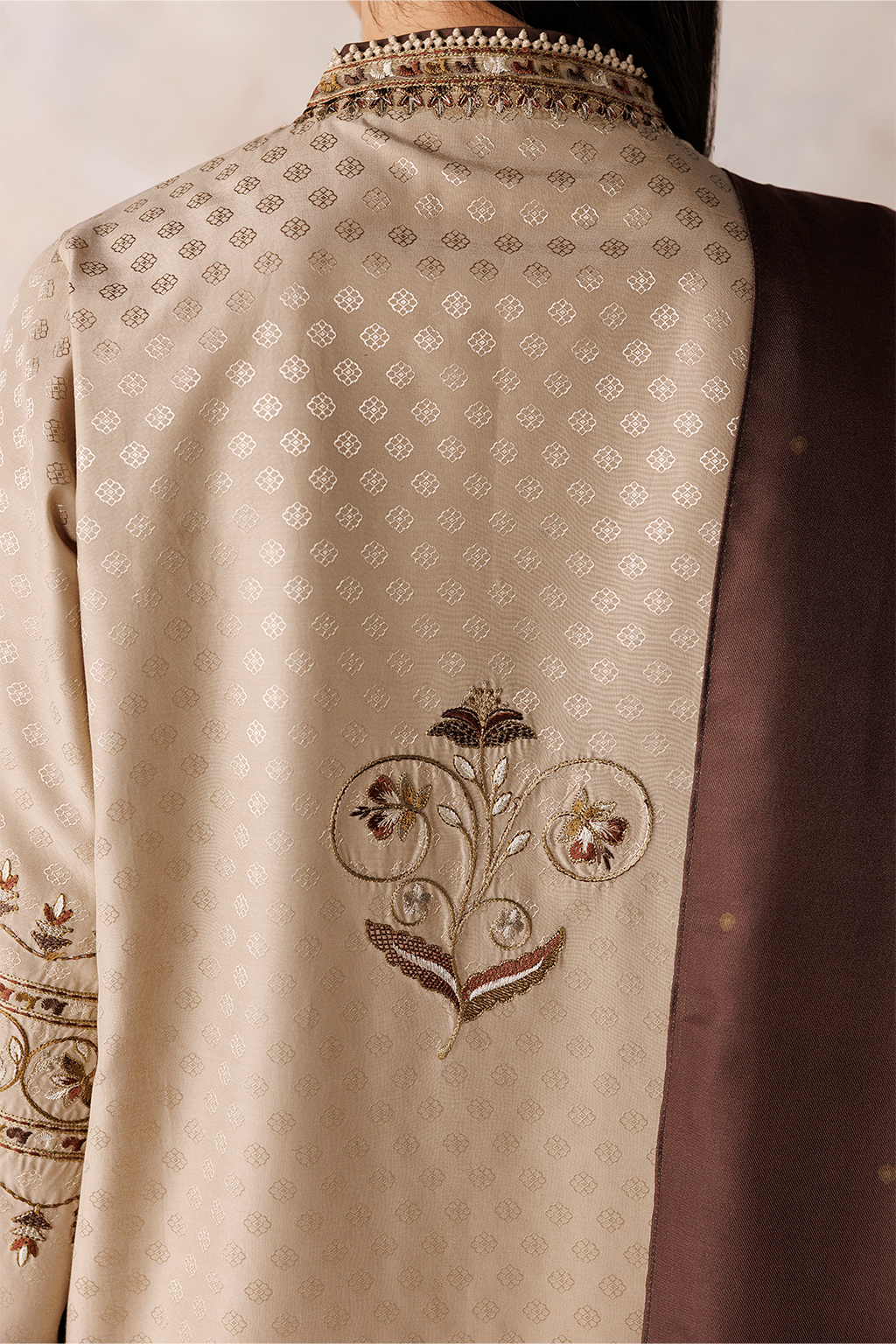 UE-748 Embroidered  Viscose Jacquard