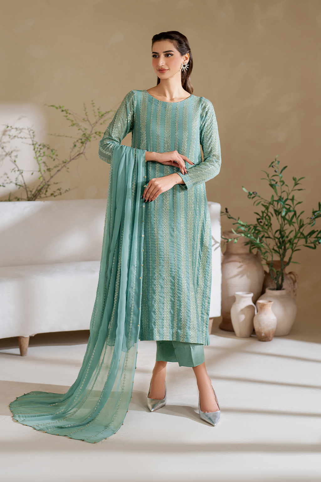 CC-54 Embroidered Chiffon Secondary image