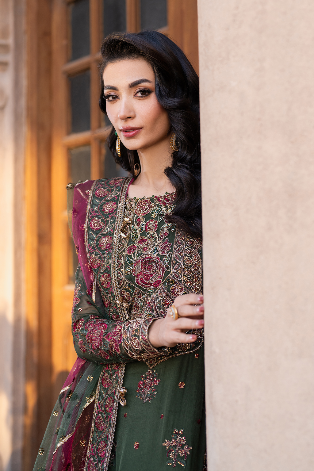 Embroidered Chiffon - Iznik